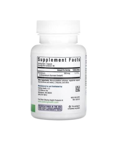 Seeking Health Molybdenum 500 g 90 capsules - Buy Online on GoSupps.com