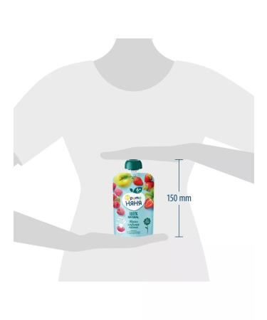 Frutonyanya Fruous fruit of apples strawberries and raspberries 90g 3 pcs - Buy Online on GoSupps.com