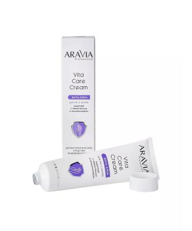 ARAVIA Hand and nail cream protective with prebiot. Niacinamide 100ml - Buy Online on GoSupps.com