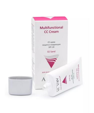 ARAVIA SS-cream protective SPF-20 Multifunctional CC Cream Sand02 50ml - Buy Online on GoSupps.com