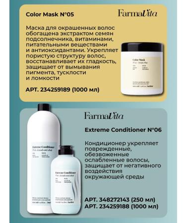Farmavita Hair shampoo Back bar nourice Shampoo No. 02 1000 ml - Buy Online on GoSupps.com