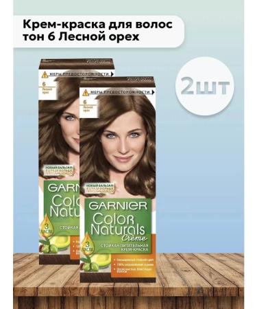 Garnier Set 2pcs Cream-color hair tone 6 forest nut