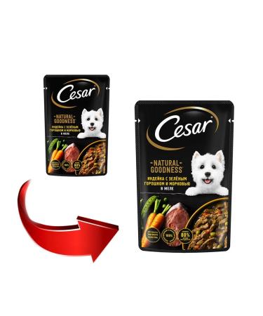CESAR Wet feed for dogs turkey in jelly 80 g 10 pcs - Buy Online on GoSupps.com