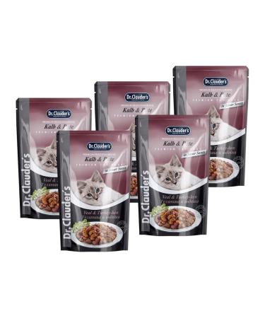 Dr Clauders Wet food for cats veal turkey in sauce 85 g 5 pcs - Buy Online on GoSupps.com