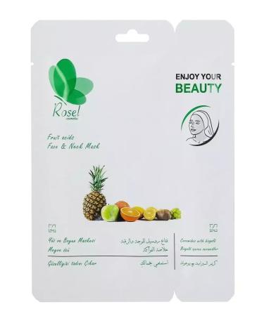 Rosel Cosmetics Fabric face mask fruit 10 pcs - Buy Online on GoSupps.com