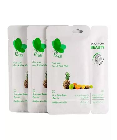 Rosel Cosmetics Fabric face mask fruit 3pcs - Buy Online on GoSupps.com