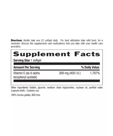 Country Life Vitamin E 400 IU 60 soft tablets - Buy Online on GoSupps.com