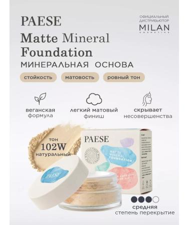 PAESE Mineral tonal face powder matting - tone 102W