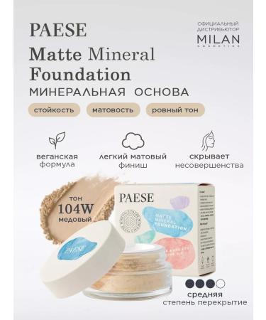 PAESE Mineral tonal face powder matting - tone 104W