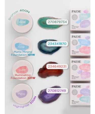 PAESE Mineral tonal face powder matting - tone 104W - Buy Online on GoSupps.com