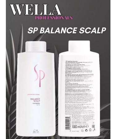 WELLA PROFESSIONALS SP Balance Scalp shampoo for sensitive skin 1000 ml - Buy Online on GoSupps.com