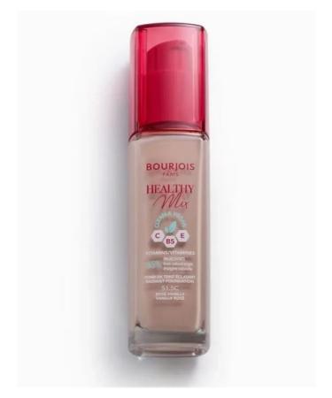 Bourjois Paris Set 2pcs Tonal Cream Healthy Tone 51.5 Rose Vanilla 30 ml - Buy Online on GoSupps.com