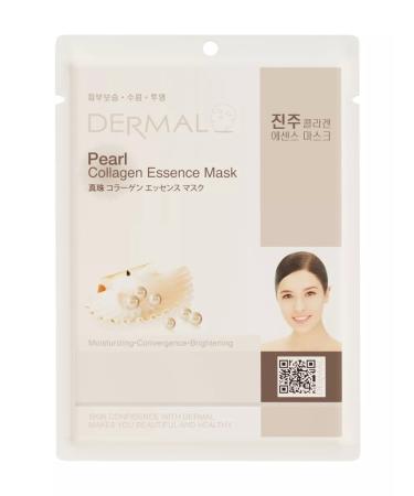 Dermal Fabric face mask with pearls and collagen 23 g