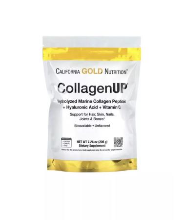 California Gold Nutrition Fish collagen hyaluronic acid and vitamin C 206