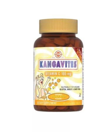 Solgar Inc Kangavitest with Vit C for children 90 tables Zhevy orange-1u