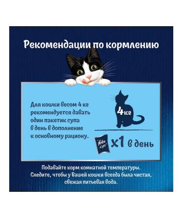 FELIX Feed Wet soup for cats beef sauce 48 g 4 pcs - Buy Online on GoSupps.com