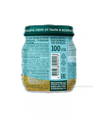 Frutonyanya puree from apples and mangoes 100 g 12 pcs - Buy Online on GoSupps.com