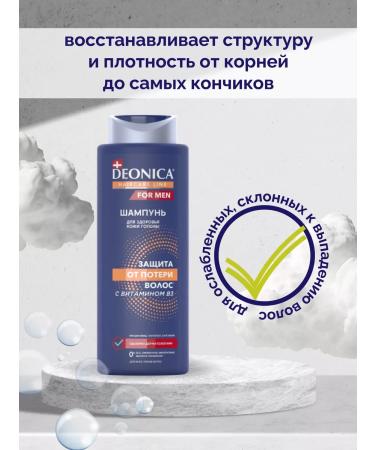 DEONICA Shampoo protection against hair loss 380 ml 2pcs - Buy Online on GoSupps.com