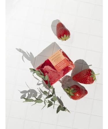 LCOSMETICS Hand soap hard perfumed strawberries and yogurt 3 pcs - Buy Online on GoSupps.com