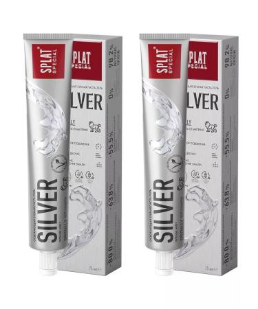 SPLAT Refreshing toothpaste Special silver 75ml 2pcs