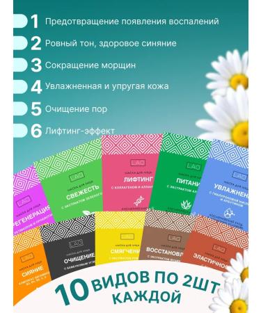 LAOSHI Facial mask fabric set 20 pieces - Buy Online on GoSupps.com