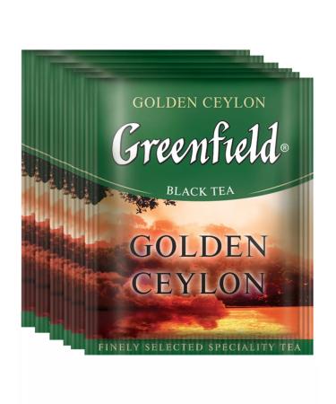 Greenfield Black Ceylon Tea Golden Ceylon 100 bags - Buy Online on GoSupps.com
