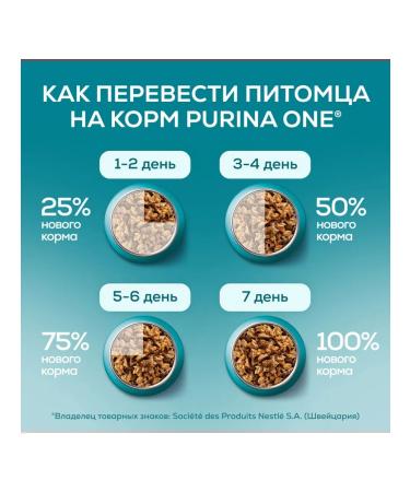 PURINA ONE Feed for cats wet with a pierced turkey duck 75 g 5 pcs - Buy Online on GoSupps.com