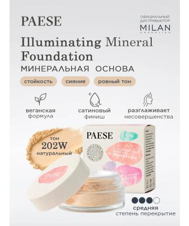 PAESE Mineral tonal powder for the face shining - tone 202W