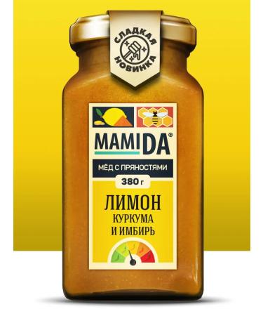 MamiDA Honey with turmeric spices ginger and mamide lemon 380g
