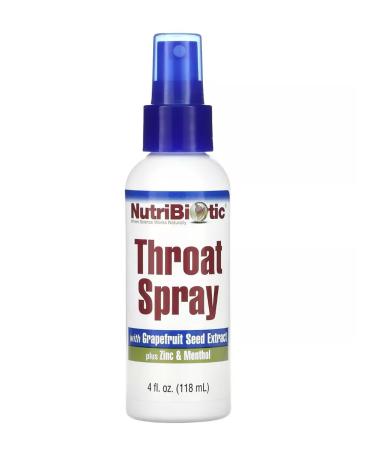 NutriBiotic - Throat Spray with GSE ZINC & MENTHOL