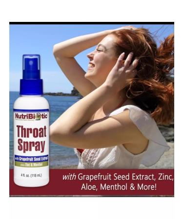 NutriBiotic - Throat Spray with GSE ZINC & MENTHOL - Buy Online on GoSupps.com