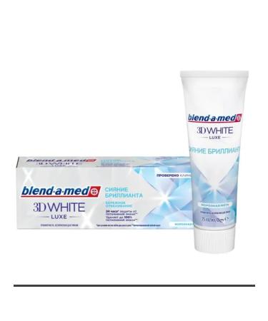 Blendamed Toothpaste 3D White Luxe Radiance of a diamond 75 ml 2 pcs - Buy Online on GoSupps.com