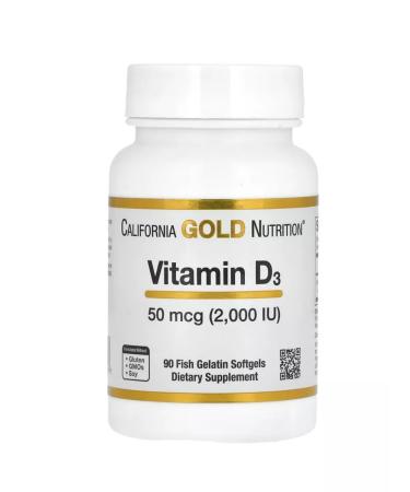 California Gold Nutrition Vitamin D3 Vitamin D3 90 capsules