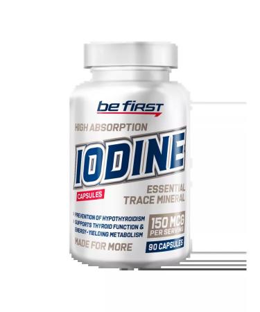 Be First Iodine organic vitamins iDine 150 g 90 capsules - Buy Online on GoSupps.com