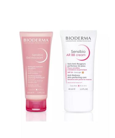 Bioderma Set of bioaderma sensibio gel 100 ml + cream BB AR 40 ml - Buy Online on GoSupps.com