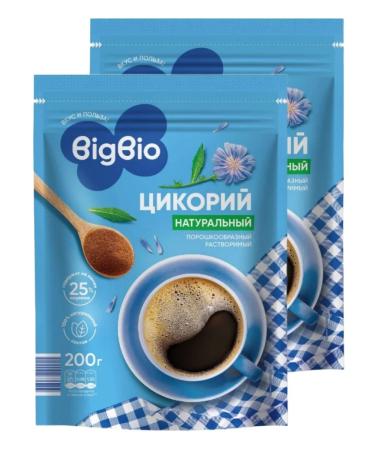 BIGBIO Chicoria natural soluble powder 200g 2pcs