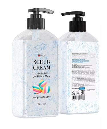 MILV Scrub-cream for the hands and body "Marshmallow". 340 ml - Buy Online on GoSupps.com