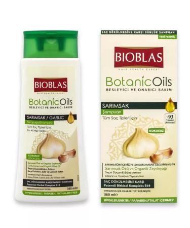 BIOBLAS Shampoo from hair loss with garlic and olive oil - Buy Online on GoSupps.com