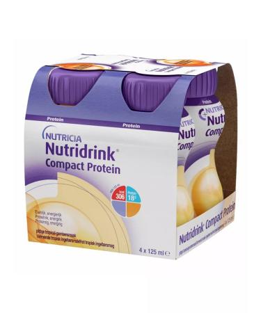 Specialized nutrition for children Nutridrink Compact Protein solution 125 ml x 4 pcs ginger-type