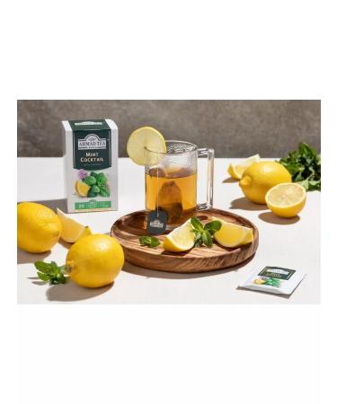 Ahmad Tea Herbal tea "Mint Cocktail" mint with lemon 2pcs - Buy Online on GoSupps.com