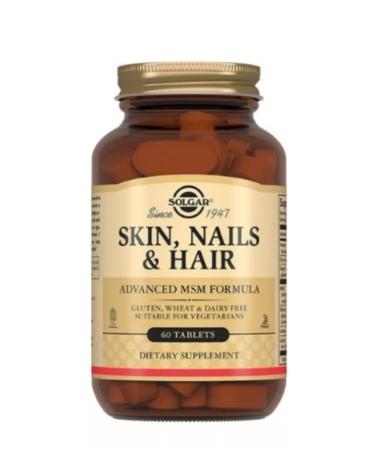 Solgar Inc Skin nails hair 60 table 1397mg-1u