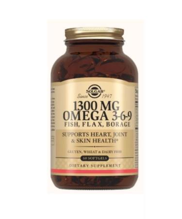 Solgar Inc Fatty acid complex 1300 omega 3-6-9 60kaps-1UP