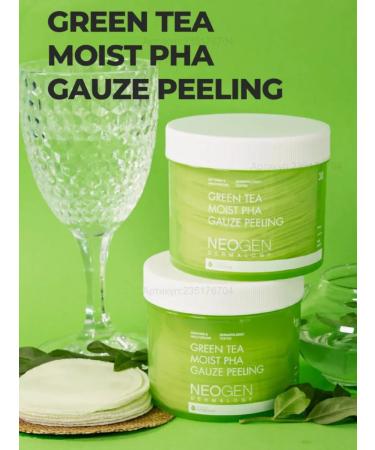 NEOGEN DERMALOGY Green TEA MOIST PHA Gauze Peeling Pilling Pads - Buy Online on GoSupps.com