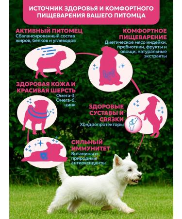 Pet's Brunch Dry food for dogs of small breeds with a turkey 1 kg - Buy Online on GoSupps.com