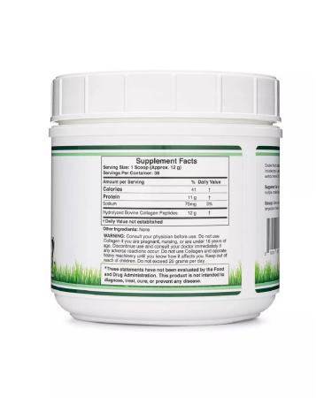 Double Wood Supplements Collagen peptides powder 456 grams - Buy Online on GoSupps.com