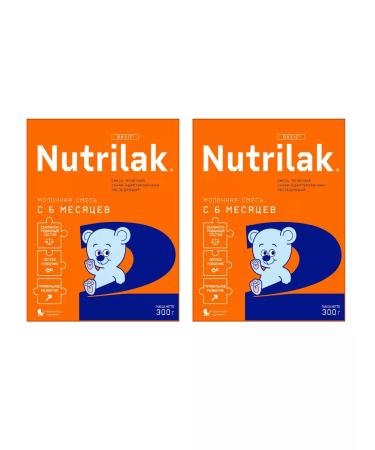 Nutrilak 2 mixture dry baby adapted 300g - 2 pcs