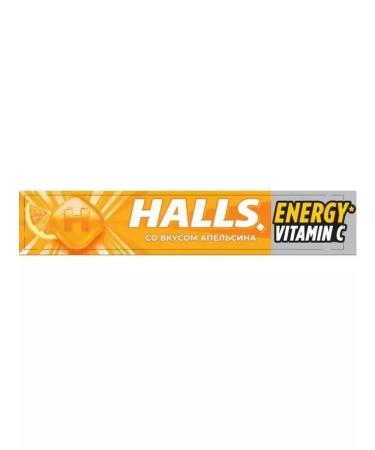 Halls Orange and Vitamin C 12 pcs 25 grams - Buy Online on GoSupps.com