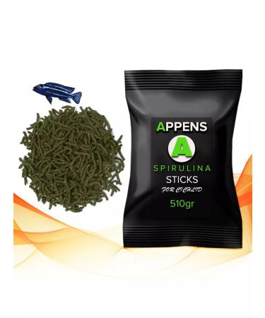 APPENS Spirulina Sticks 510g 1200ml. - sticks for cichlids - Buy Online on GoSupps.com