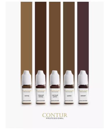 Contur Professional Mini-network of mineral pigments for permanent makeup - Buy Online on GoSupps.com
