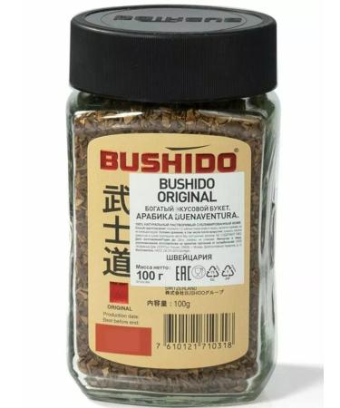 Bushido Soluble coffee Original 100g - Buy Online on GoSupps.com